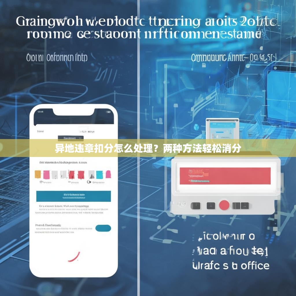 异地违章扣分怎么处理？两种方法轻松消分